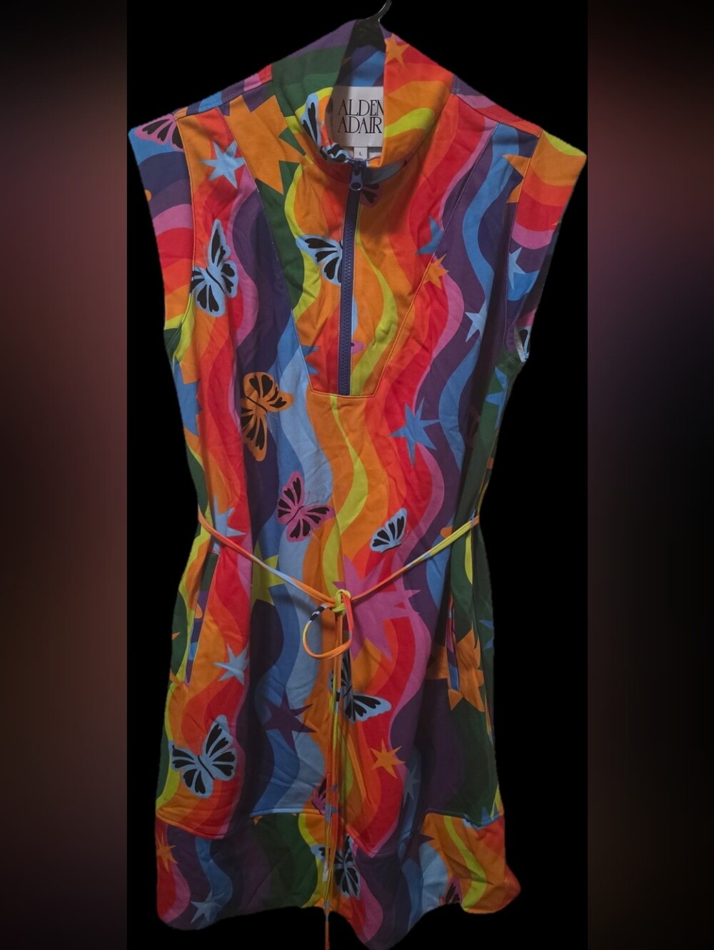 Kids' Rainbow Wave One-Piece Romper - Multicolor